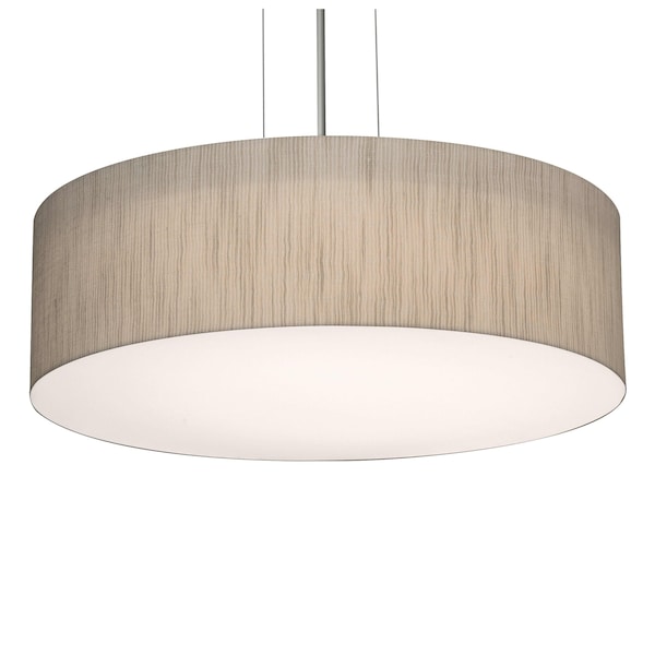Afx Anton 15'' Pendant - Satin Nickel Finish - Jute Shade ANP1524MBSN-JT - main